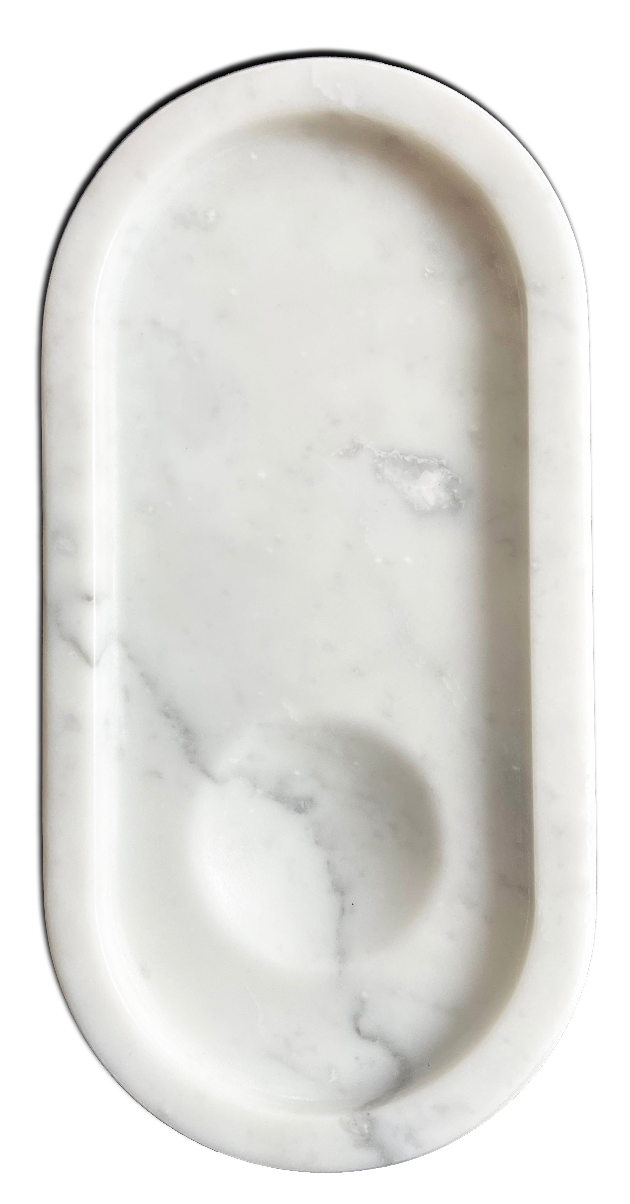 Coupelle en marbre blanc
