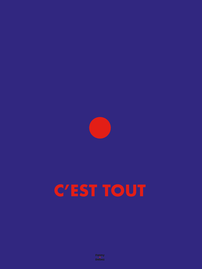 Affiche • c'est tout Outremer - Rouge
