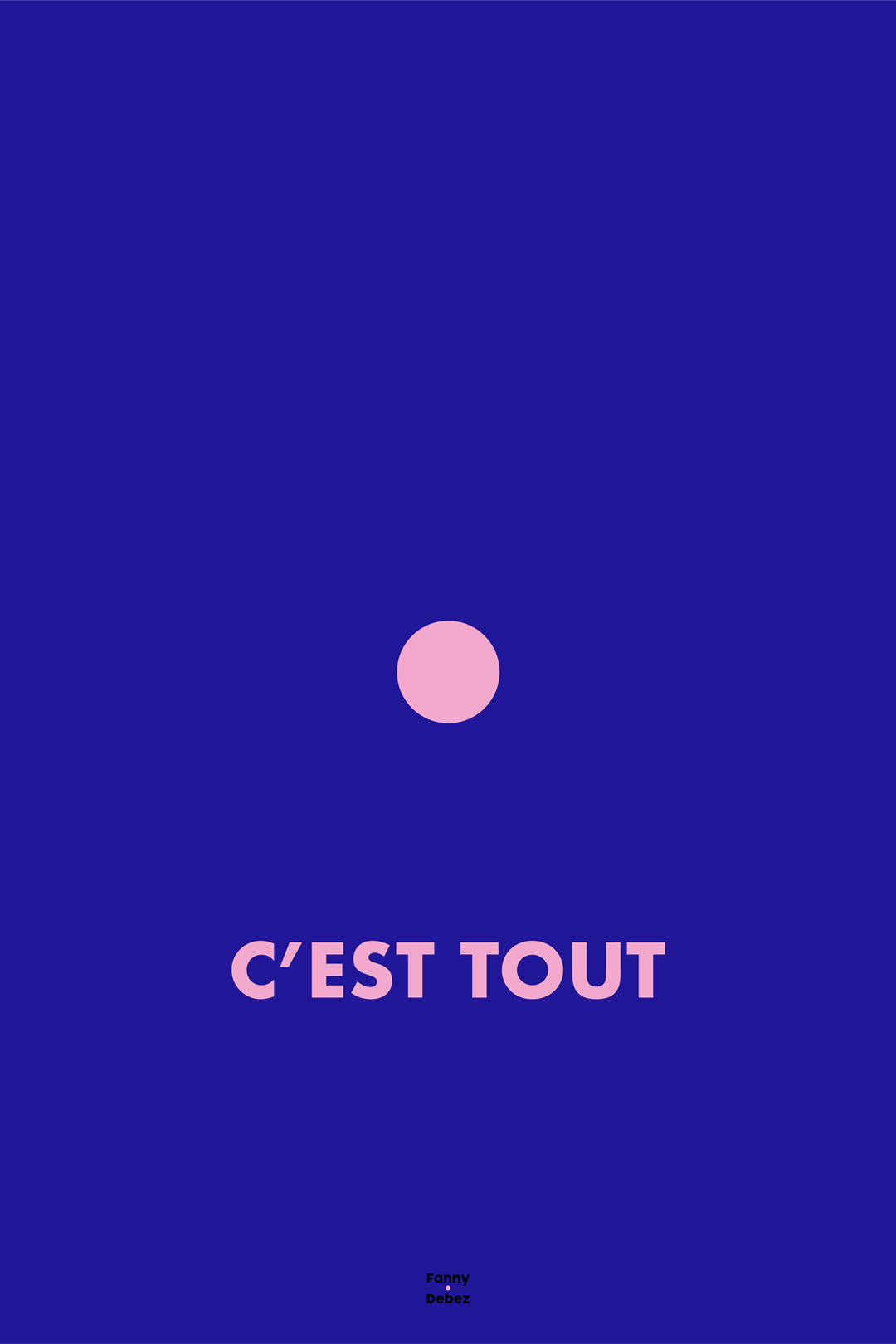 Affiche • c'est tout Pantone© Bleu