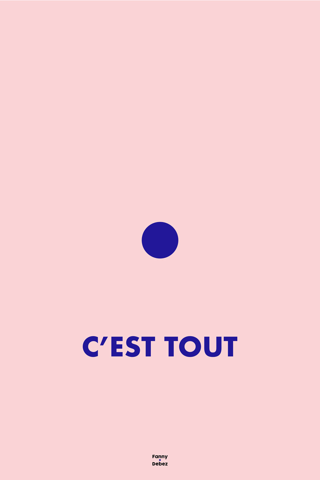 Affiche • c'est tout Pantone© Rose